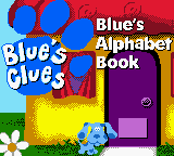 Blue's Clues Blue's Alphabet Book title screen for GameBoy Color